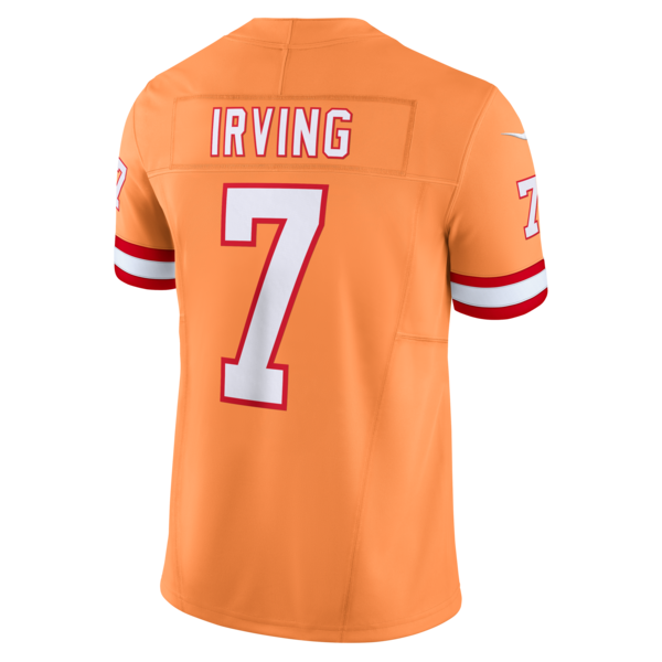 Bucky Irving Tampa Bay Buccaneers Nike Alternate 2 Throwback Vapor F.U.S.E. Limited Jersey - Orange/White - Image 4
