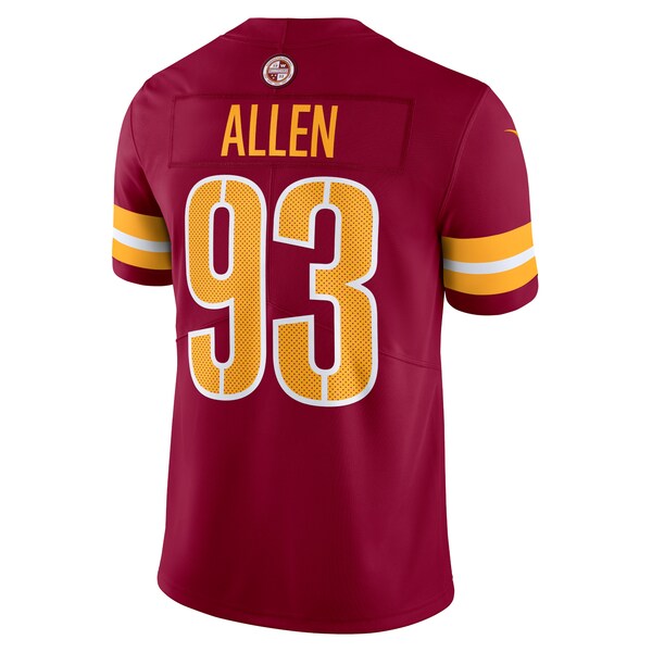 Jonathan Allen Washington Commanders Nike Vapor Untouchable Limited Jersey - Burgundy/Black - Image 3