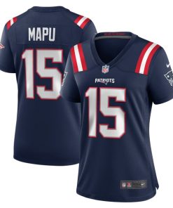 Alternative view of Marte Mapu New England Patriots Nike Women's  Game Jersey -  Navy