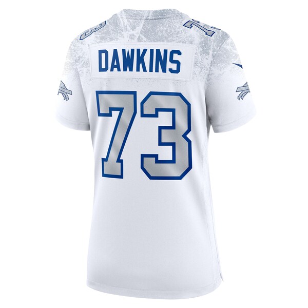 Dion Dawkins Buffalo Bills Nike Women's 2025 Rivalries Collection Game Jersey - White - Image 3