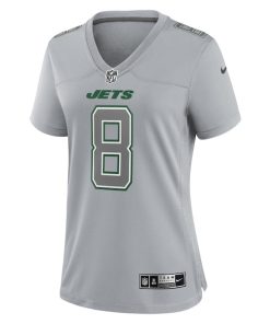 Alternative view of Aaron Rodgers New York Jets Nike Women's Atmosphere Fashion Game Jersey - Heather Gray