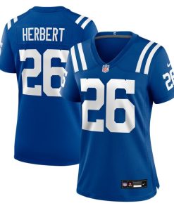 Khalil Herbert Indianapolis Colts Nike Women's Team Game Jersey -  Royal