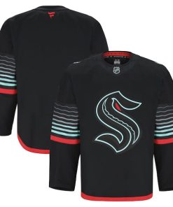 Alternative view of Seattle Kraken  Alternate Authentic Pro Jersey - Black/Navy