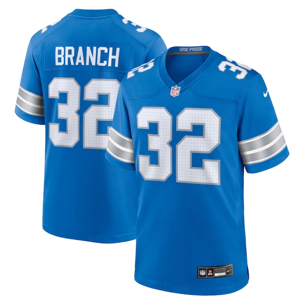 Brian Branch Detroit Lions Nike Game Jersey - Blue/Black - Image 2