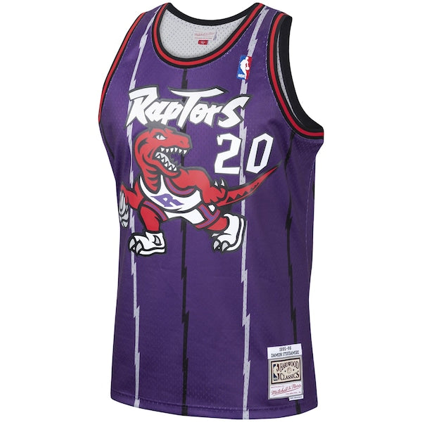 Damon Stoudamire Toronto Raptors 1995/96 Hardwood Classics Swingman Jersey - Purple - Image 2