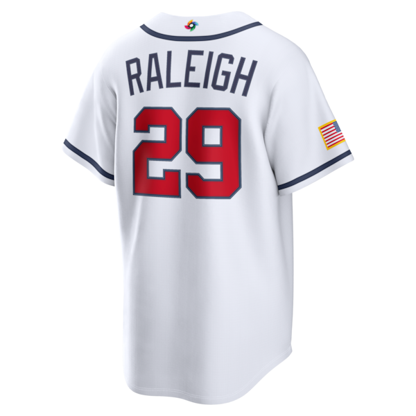 Cal Raleigh USA Baseball Nike 2026 World Baseball Classic Home Stadium Jersey - White - Image 3