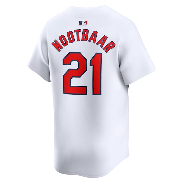 Lars Nootbaar St. Louis Cardinals Nike Home Limited Player Jersey - White - Image 3