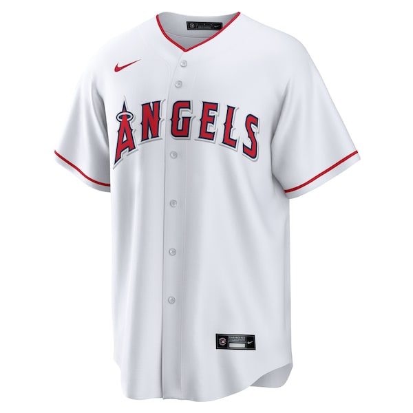 Los Angeles Angels Nike Home Blank Replica Jersey - White - Image 2