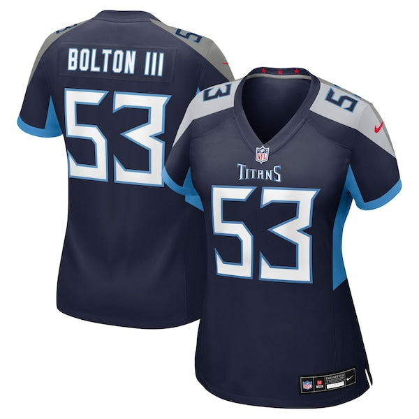 Curtis Bolton III Tennessee Titans Nike Women's Team Game Jersey - Navy
