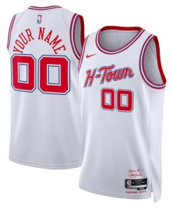 Houston Rockets Nike Unisex 2023/24 Custom Swingman Jersey - White - City Edition