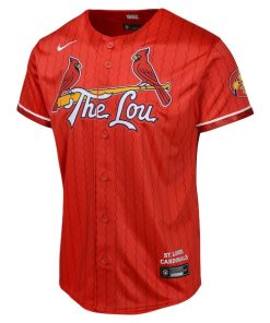 Alternative view of St. Louis Cardinals Nike Youth 2024 City Connect Limited Jersey - Red