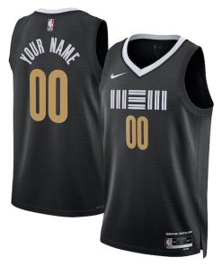 Memphis Grizzlies Nike Unisex 2023/24 Custom Swingman Jersey - Black - City Edition