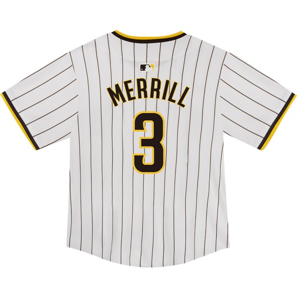 Jackson Merrill San Diego Padres Nike Toddler Home Player Game Jersey - White - Image 3