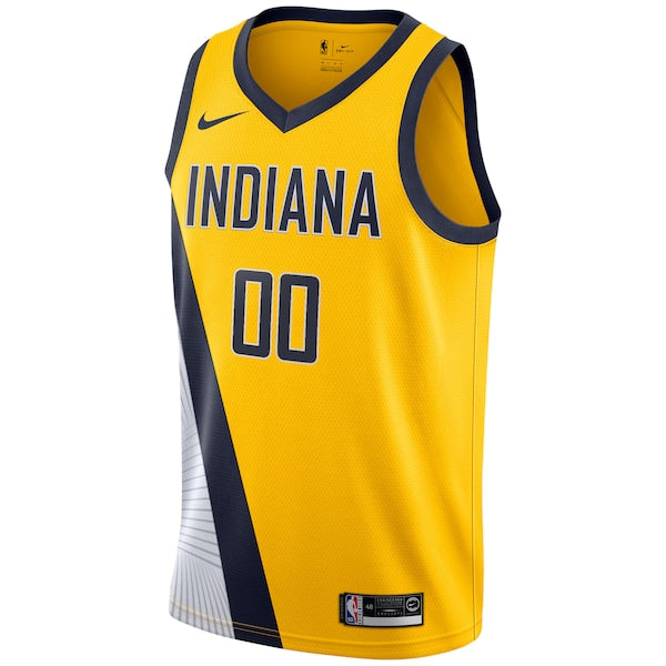 Indiana Pacers Nike 2019/20 Custom Swingman Jersey Yellow - Statement Edition - Image 2