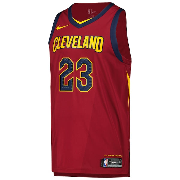 LeBron James Cleveland Cavaliers Nike Authentic Player Jersey - Icon Edition - Wine - Image 2