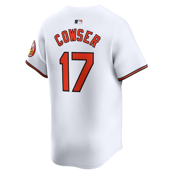 Colton Cowser Baltimore Orioles Nike Home Limited Player Jersey - White - Image 3