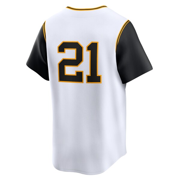 Roberto Clemente Pittsburgh Pirates Nike Throwback Cooperstown Limited Jersey - White/Gray - Image 4