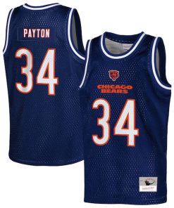 Walter Payton Chicago Bears  Youth Retired Player NFL Basketball Fashion Jersey - Navy