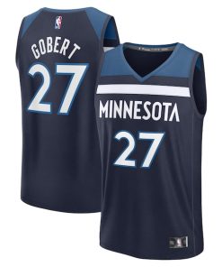 Rudy Gobert Minnesota Timberwolves  Fast Break Replica Player Jersey - Icon Edition - Navy