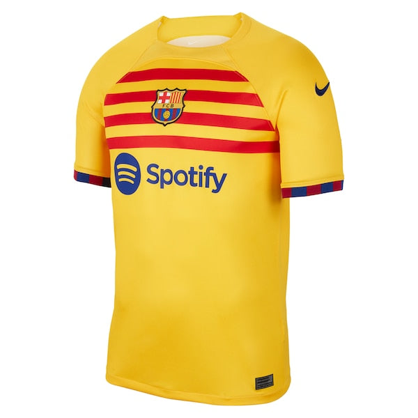 Barcelona Nike 2022/23 Fourth Breathe Stadium Replica Custom Jersey - Yellow - Image 2
