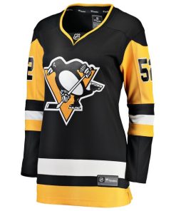 Alternative view of Philip Kemp Pittsburgh Penguins  Women's Home Breakaway Jersey - Black
