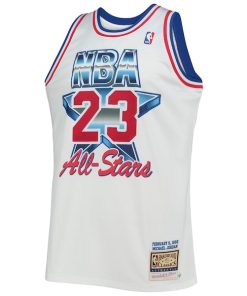 Alternative view of Men's Eastern Conference Michael Jordan White Hardwood Classics 1992 NBA All-Star Game Authentic Jersey