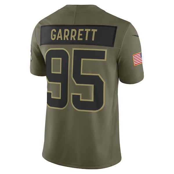 Myles Garrett Cleveland Browns Nike 2025 Salute to Service Limited Jersey - Olive - Image 3