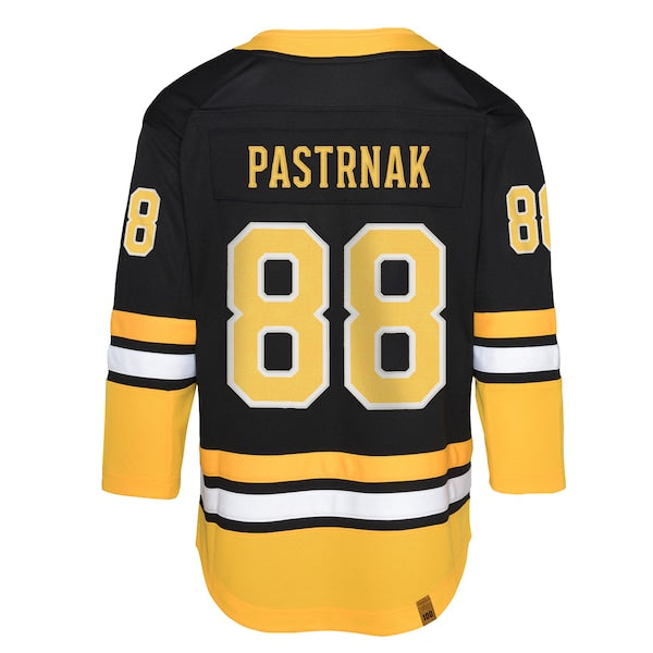 David Pastrnak Boston Bruins Youth 100th Anniversary Premier Player Jersey - Black - Image 3