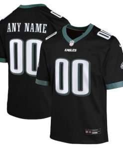 Philadelphia Eagles Nike Youth Alternate Custom Game Jersey - Black