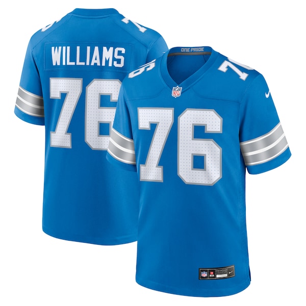 Raequan Williams Detroit Lions Nike Team Game Jersey - Blue