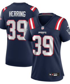 Tyron Herring New England Patriots Nike Women's Team Game Jersey -  Navy