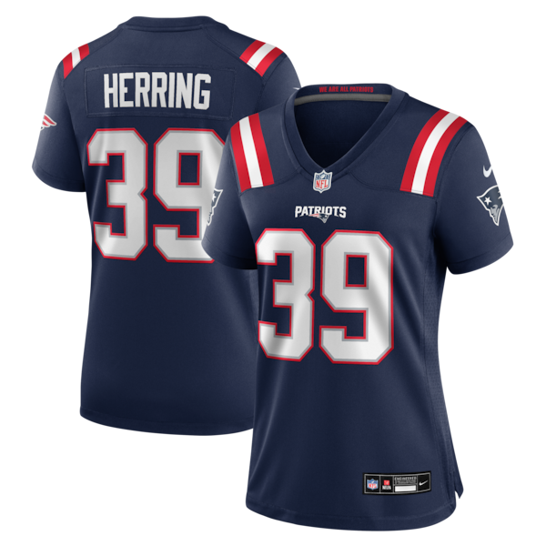 Tyron Herring New England Patriots Nike Women's Team Game Jersey - Navy