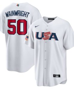 Adam Wainwright USA Baseball Nike 2023 World Baseball Classic Replica Player Jersey - White