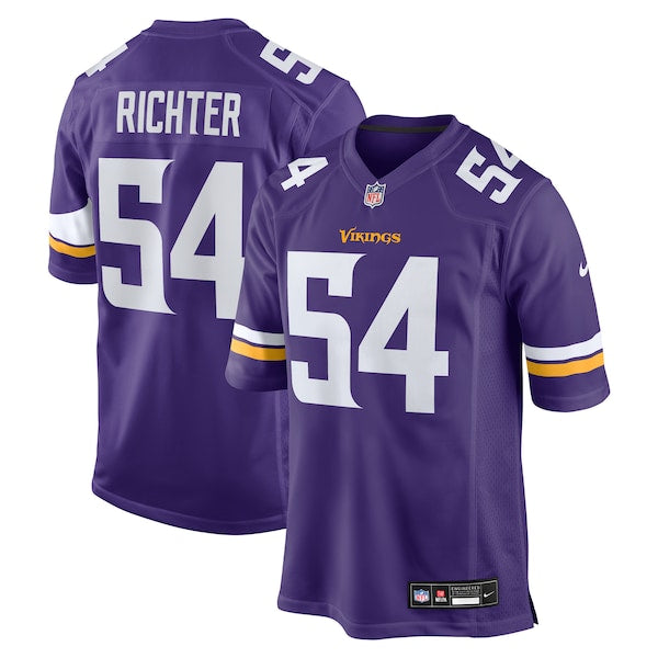 Bo Richter Minnesota Vikings Nike Team Game Jersey - Purple