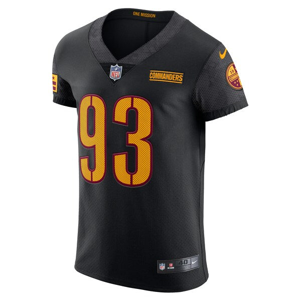 Jonathan Allen Washington Commanders Nike Alternate Vapor Elite Jersey - Black - Image 2