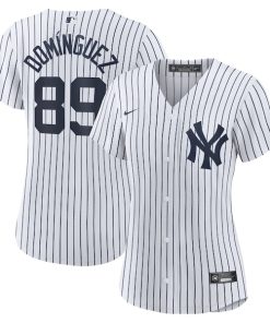 Jasson Dominguez New York Yankees Nike Women's Home Official Replica Player Jersey - White