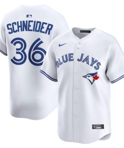 Davis Schneider Toronto Blue Jays Nike Home Limited Jersey - White