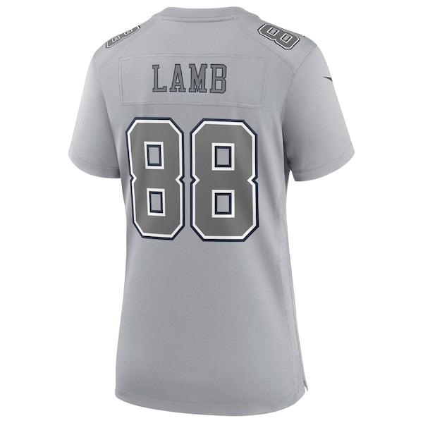 CeeDee Lamb Dallas Cowboys Nike Women's Atmosphere Fashion Game Jersey - Gray - Image 3