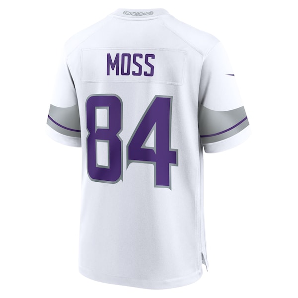 Randy Moss Minnesota Vikings Nike Alternate Retired Player Game Jersey - White - Image 3