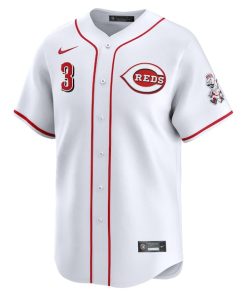 Alternative view of Jeimer Candelario Cincinnati Reds Nike Home Limited Player Jersey - White