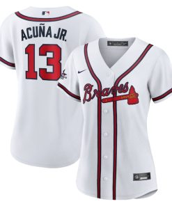 Ronald Acu?a Jr. Atlanta Braves Nike Women's 2025 MLB All-Star Game Home Replica Player Jersey - White