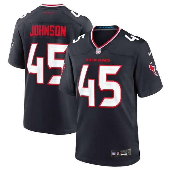 Jakob Johnson Houston Texans Nike Team Game Jersey - Navy