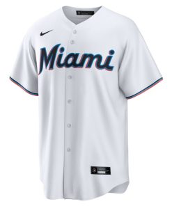Alternative view of Kyle Stowers Miami Marlins Nike  Youth Home Replica Jersey - White