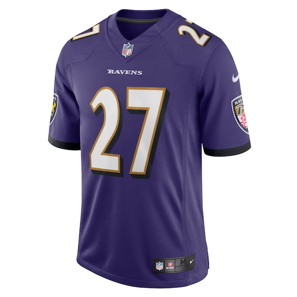 J.K. Dobbins Baltimore Ravens Nike Vapor Limited Jersey - Purple/Black - Image 3