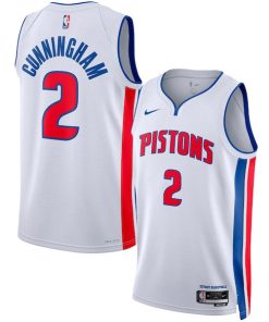 Cade Cunningham Detroit Pistons Nike Unisex Swingman Jersey - Association Edition - White/Blue