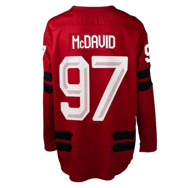 Connor McDavid Hockey Canada Women's 2026 Replica Jersey - Red - Image 3