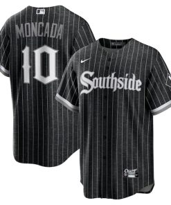 Yoan Moncada Chicago White Sox Nike City Connect Replica Player Jersey - Black
