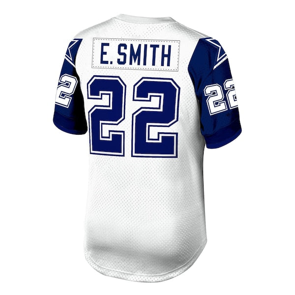 Emmitt Smith Dallas Cowboys 1996 Authentic Throwback Retired Player Jersey - White - Image 3