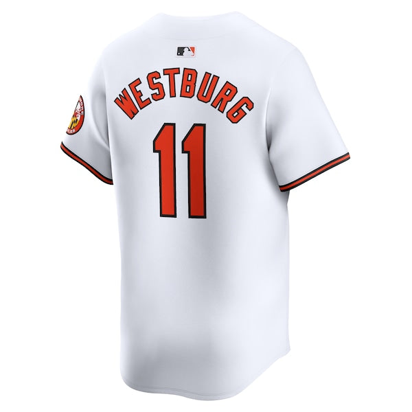 Jordan Westburg Baltimore Orioles Nike Home Limited Player Jersey - White - Image 3