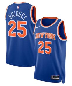 Mikal Bridges New York Knicks Nike Unisex 2024 Offseason Addition Nike Swingman Jersey - Blue